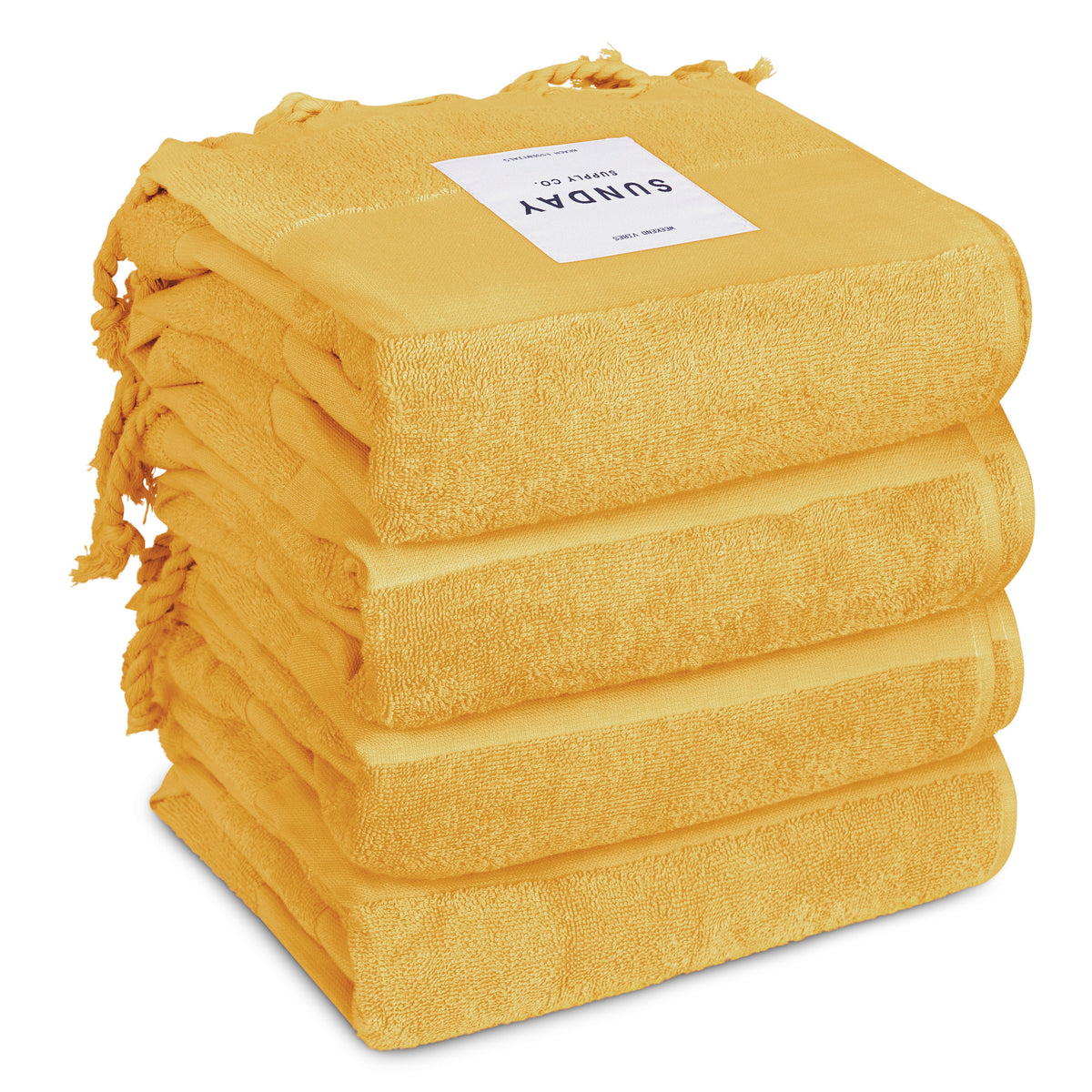 Golden Beach Towel Set of 4